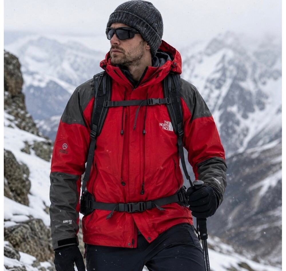 The North Face Summit Series Red Gore-Tex XCR Jacket Mens Large